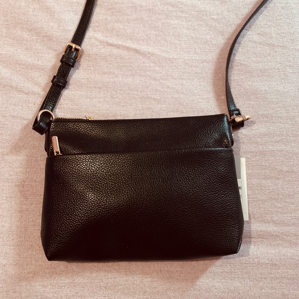 Black cross body purse